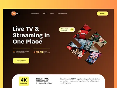 Live Streaming Website branding color design graphic design header design high quality live stream web live streaming ui ux website