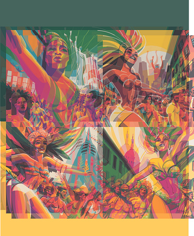 Carnival Brazil adobe carnival chatgpt graphic design illustration illustrator poster