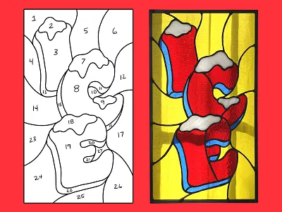 ICE ICE BABY chill gas station glass ice ice machine lettering sign painting stained glass type typography