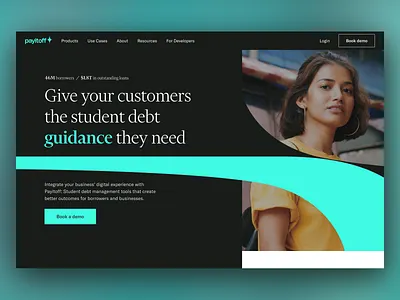Payitoff - Fintech Marketing Website clean dailyui design fintech illustration landing page marketing website payitoff student debt ui ux web website