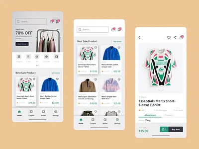 E-Commerce Fashion Store App app design graphic design landing page minimal product design ui ux web web design website
