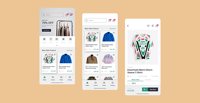 E-Commerce Fashion Store App app design graphic design landing page minimal product design ui ux web web design website