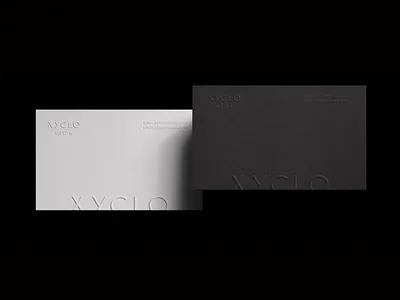 Business Card/Stationery black branding business card card clean embossed graphic design grey identity logo luxury minimal minimalist modern print stationery typography white
