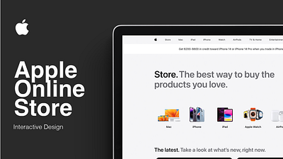 Apple Store interactive design ui visual design