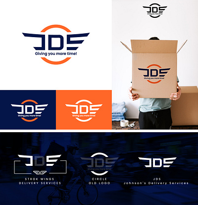 JDS Branding branding design graphic illustration jds logistic logo logo design minimal modern signature logo style theepa unique vector
