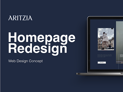 Aritzia Concept Design visual design web design