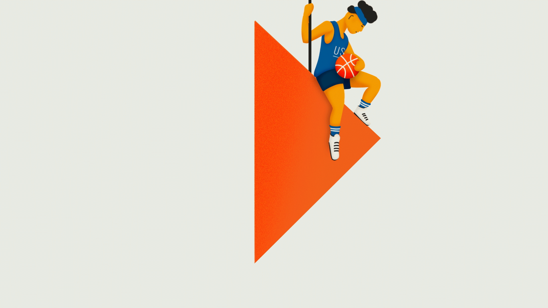 Teammate, for Infuse 2d 2d animation after effects animation ball basketball character illustration motion motion graphics player shape