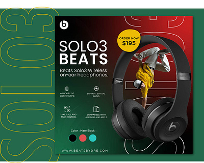 Solo3 Beats Poster Design Vol - 2 art branding design designer designinspiration graphic design illustration logo motion graphics ui vector