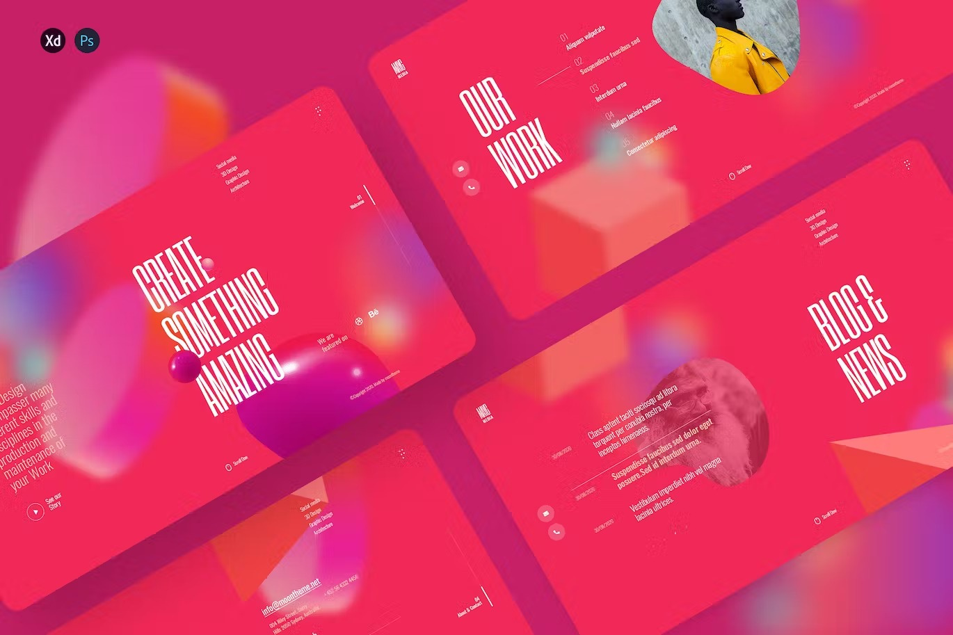 MayG - Creative Agency Landing Page Template app home page home screen homepage interface ios landing landing page landingpage mobile page site ui uidesign uiux ux web web page webdesign website