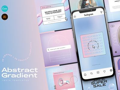 Abstract Gradient Instagram Templates gradient instagram instagram banner instagram post instagram post template instagram posts instagram posts template instagram stories instagram stories template instagram story instagram story template instagram template instagram templates social media social media banner social media pack social media templates socialmedia stories ui