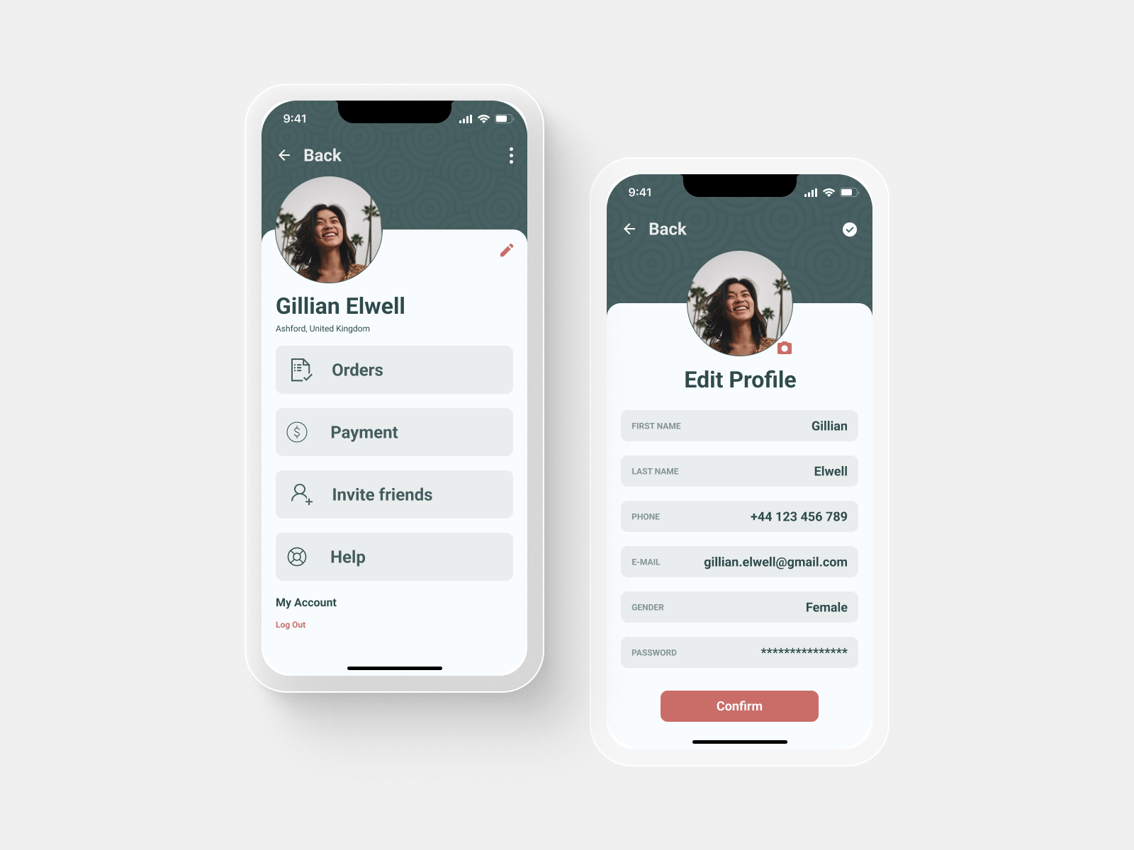 Daily UI Challenge 005 (User profile) by Łukasz Czapla on Dribbble