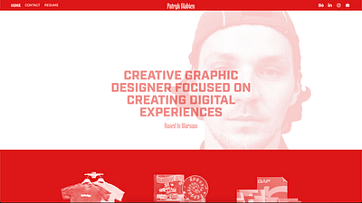 Personal web design branding cv graphic design landing page minimalism monochrome portfolio web design website