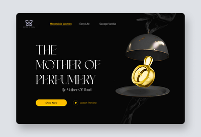 Mother Of Perfumery Hero Section hero section landing page