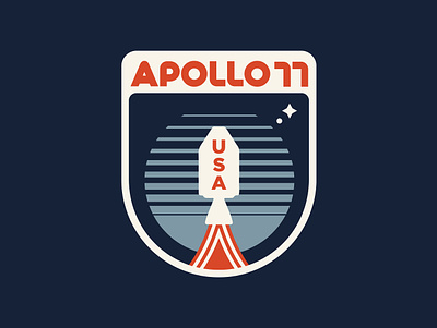Apollo 11 Retro apollo 11 badge design illustration logo nasa patch retro space space logo vintage