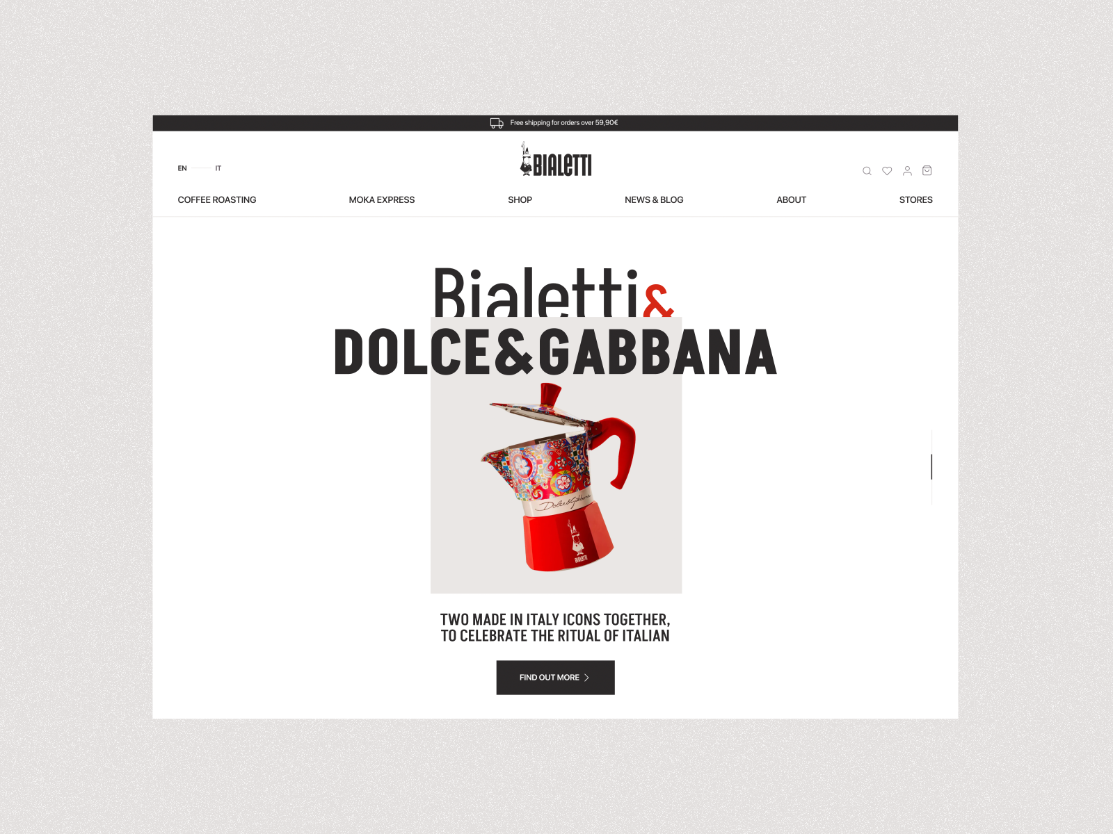 Bialetti site by Anci Valiart on Dribbble