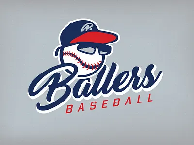 Ballers Youth Baseball Logo identity logo sports