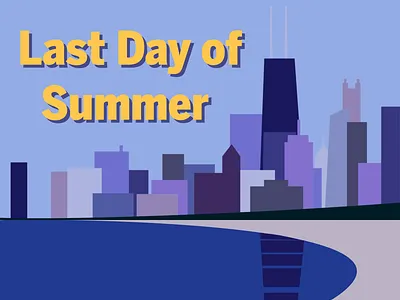 Chicago Sun-Times Holiday SoMe: Last Day of Summer after effects animation design illustration illustrator instagram motion graphics social media