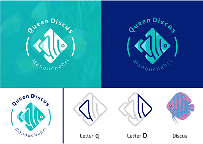Queen Discus Logo branding graphic design logo