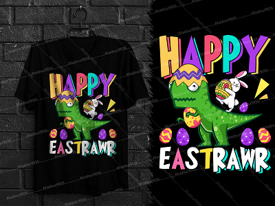 FUNNY EASTER T-SHIRT DESIGN active shirt clothing custom t shirt design eastrawr rex dinosaur graphic design illustration shirt tshirt