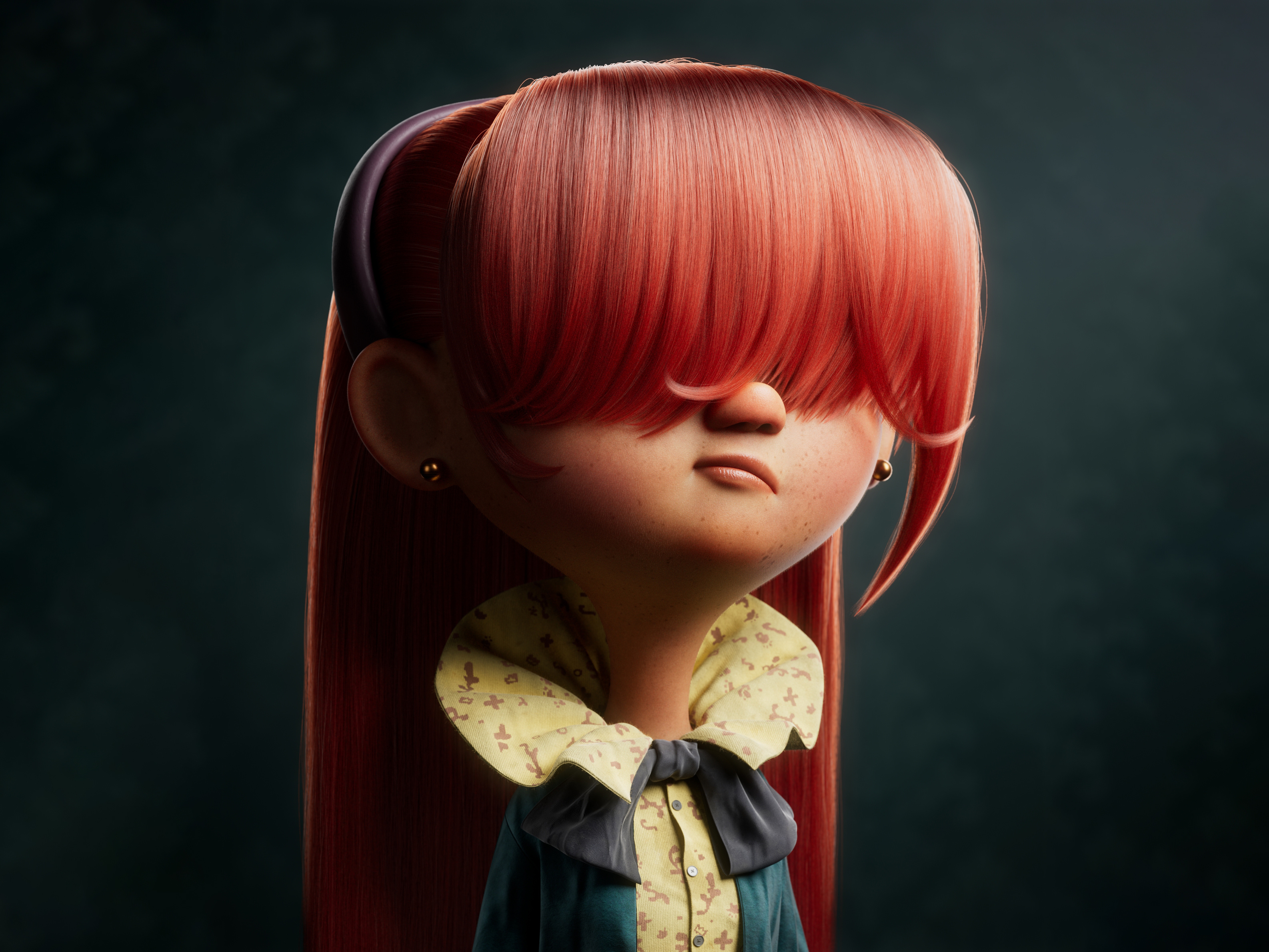 Lera Rajobov 3d animation arnold renderer character design clo3d composite cute fashion graphic design grooming lera maya nuke photoshop render sculpting substance painter texturing xgen zbrush