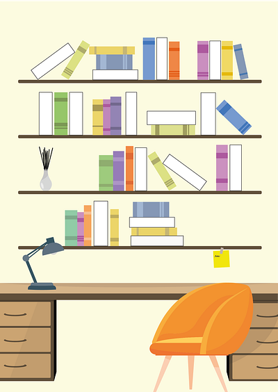 Reading Planner illustration vector