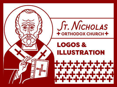 St. Nicholas Orthodox Church branding design graphic design illustration logo vector