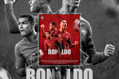 Sports poster design | CR7 | Fan Art Cristiano Ronaldo branding cr7 design graphic design sachitheek typography