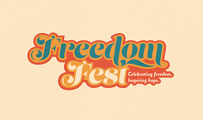 Freedom Fest Youth Outreach Event branding christian church designs design event branding graphic design logo non profit typography