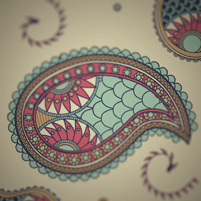 Animated Paisley. after effects animation graphic design illustration motion graphics paisley