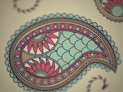 Animated Paisley. after effects animation graphic design illustration motion graphics paisley