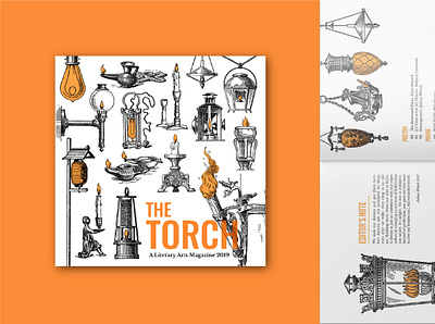 The Torch: A Literary Arts Magazine branding design graphic design layout