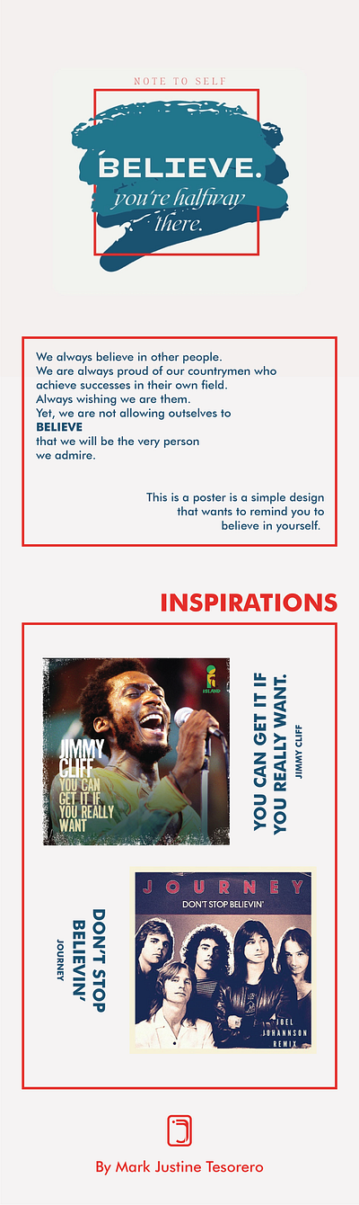 Believe design graphic design poster design