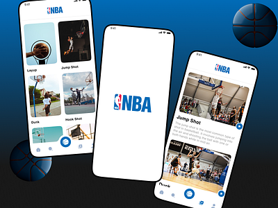 NBA App Design adobexd design dribbble illustration logo nba ui uidesign uiuxdesign adobexd uiux uiuxdesign uiuxdesigner websitedesign