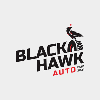 BLACK HAWK AUTO auto automotive crow hawk motor star wheel workshop