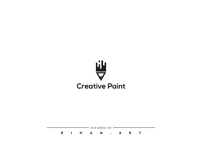 Creative Paint | Logo Design | Branding 99 design brand identity branding creative logo design education illustration learning logo logo design logo designer logotype minimalist logo design modern paint paintbrush painting logo pen pencil vector