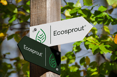 Ecosprout | Letter E - Leaf - Ecology - Sprout - Green Logo brand guidelines branding e logo eco ecology environment graphic design green leaf letter e logo mehedi islam minimal modern logo motion graphics plant sign signage sprout tree