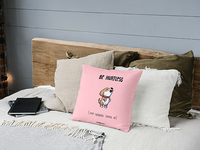 Snuggle apparel branding cartoon cushion design doodle handdrawn illustration logo marketing vector