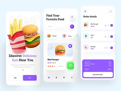 Food Delivery App app app design cooking delivery delivery app design food food app food delivery app mobile mobile design order responsive restaurant app ui ux