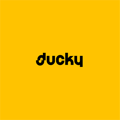 ducky wordmark animal bold brand branding clever custom design illustration logo strong vector wordmark
