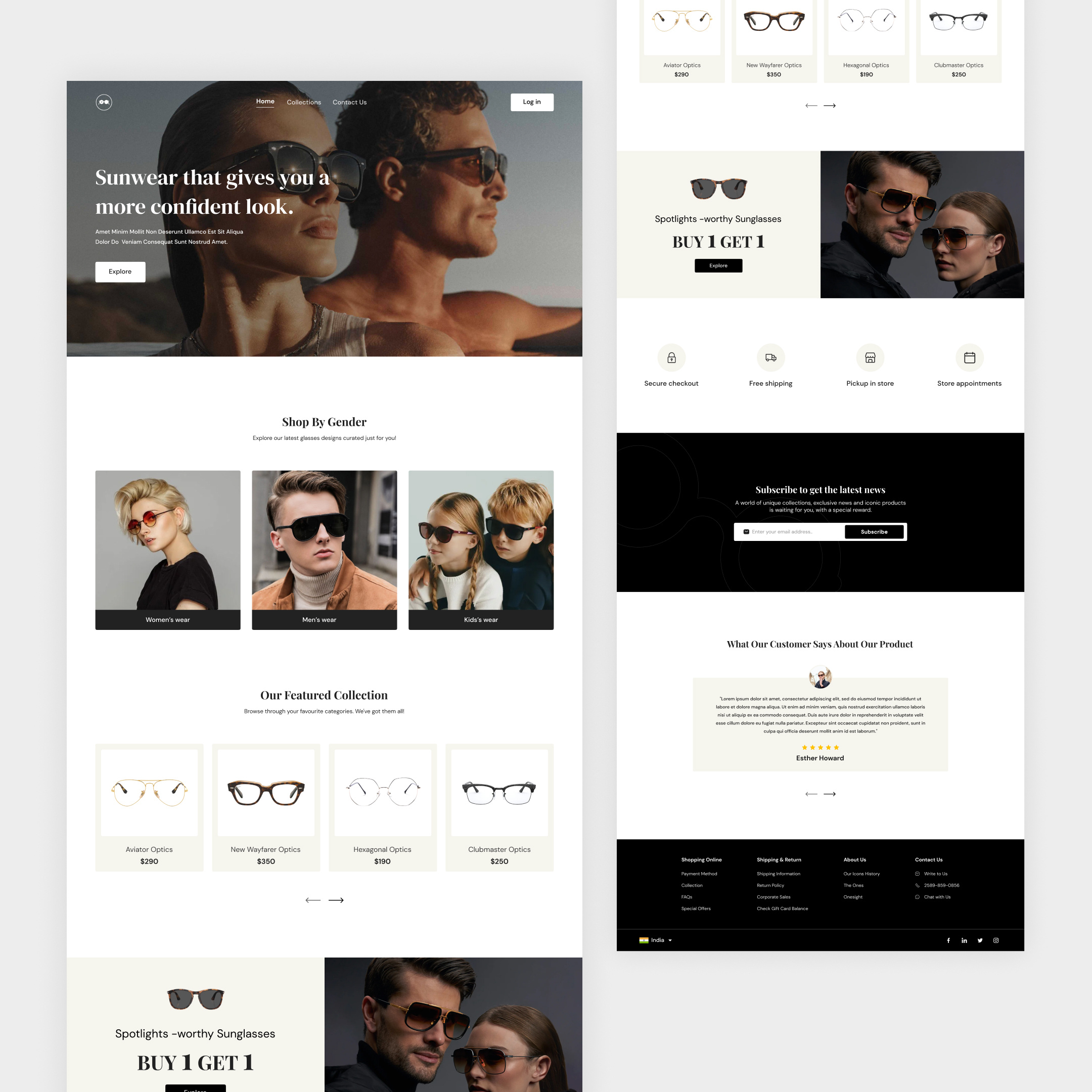 Sunglasses website landing page creative landing page design good pictures good ui landing page minimal minimal ui sunglasses sunglasses landing page sunglasses website landing page ui uiux ux website