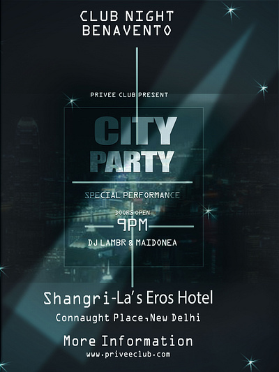 Party Poster design graphic design typography