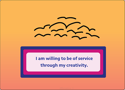 Day 3 Creative Affirmations graphic design
