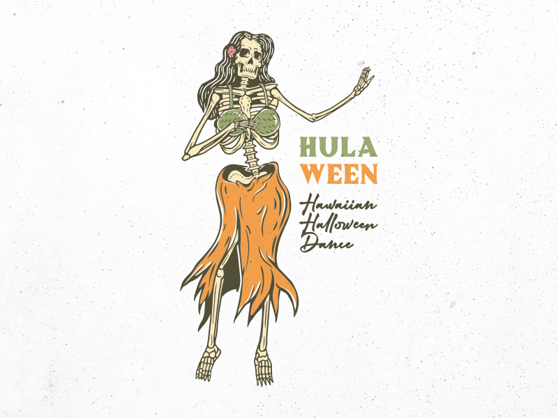 Hulaween, Hawaiian Halloween Dance by Mangustudio on Dribbble