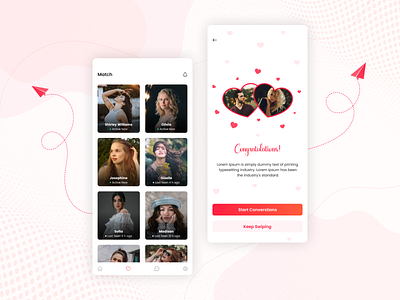Love Connect - Dating App app app design application connect couple create creative date dating design heart idea love mobile typography ui uiux ux