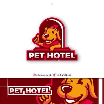 Pet hotel (dog logo) animal animation brand brand identity branding design dog logo esport graphic design illustration logo pet pet logo vector