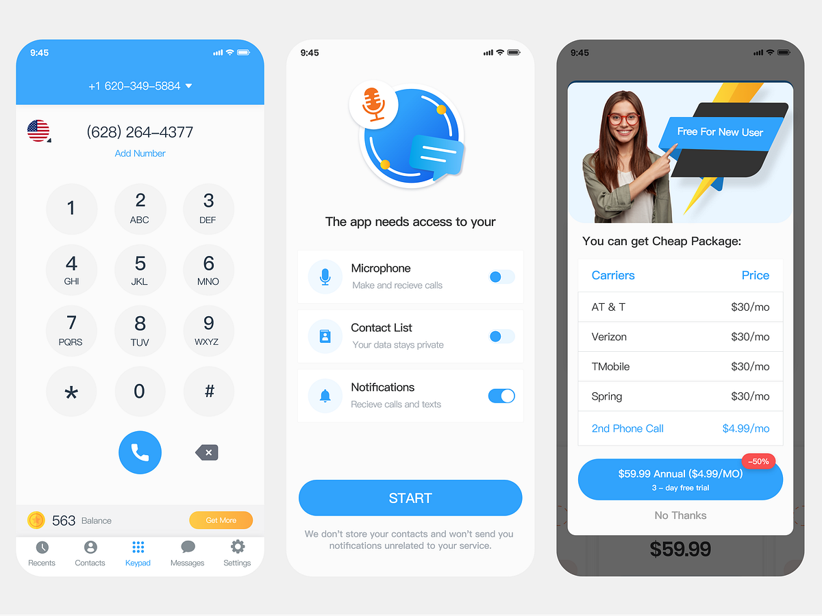 Calling App designs, themes, templates and downloadable graphic
