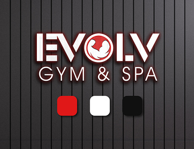 Brand Identity - Evolv Gym & Spa | PixaLane actor art branding caricature design graphic design illustration logo ui vector
