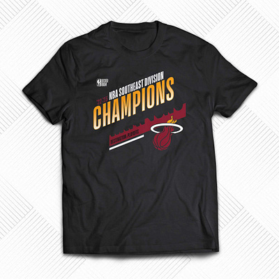 Miami Heat 2023 Southeast Division Champions Locker Room T-Shirt