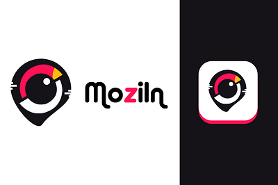 Moziln-Logo branding design graphic design illustration logo minimal moziln logo desing vector