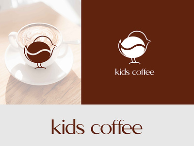 Kids coffee logo design. Bird with Coffee aroma beans beverage birds brew caffeine coffee conservation ecology energy flavor flavorful habitat natural nature relaxation roast roasted sustainability wildlife
